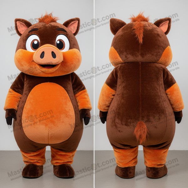 Russet Velvety Sow Mascot - Masticot.com