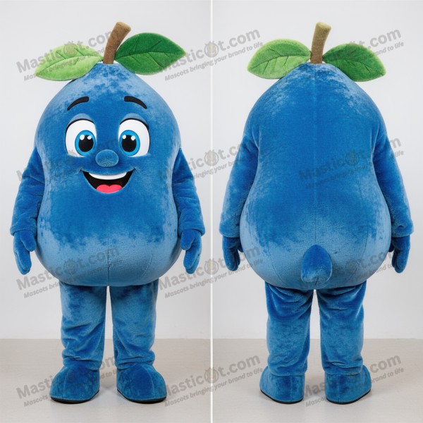 Blueberry broad shouldered attorney mascot - Masticot.com