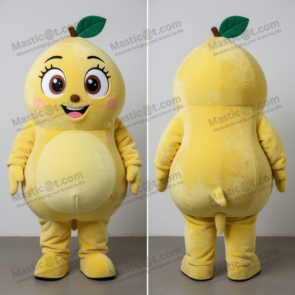 Gul lodden kiwi-maskot - Kiwi - MASTICOT_780 - Masticot.com