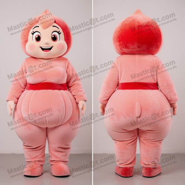 Peach Heart-Shaped Bracelet Mascot - Masticot.com