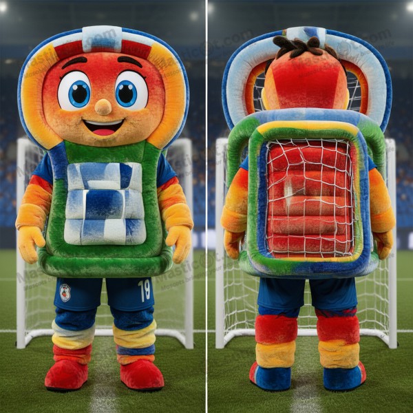 Emerald Green Padded Soccer Goal Mascot - Masticot.com