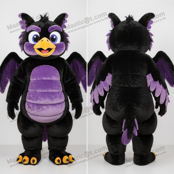 Ebony feathered harpy mascot - Masticot.com