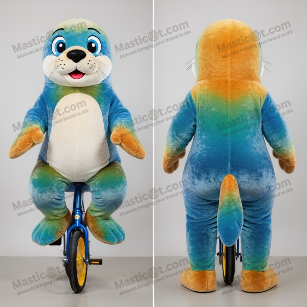 Marineblå sirkusartist-maskot - Masticot.com