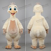 Cream colored fluffy emu mascot - Masticot.com