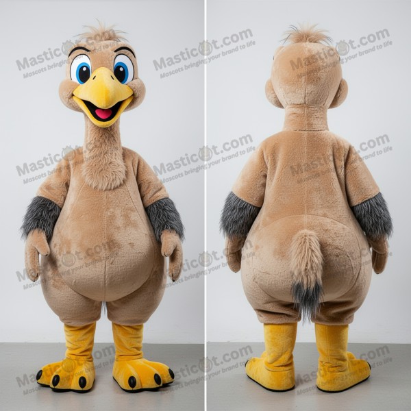 Mascota de emú suave color arena - Masticot.com