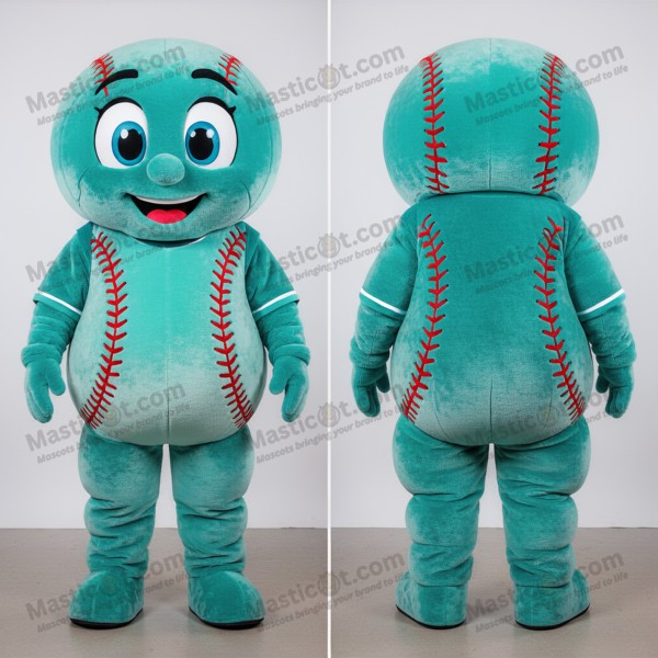 Blåfløyelsbaseballball-maskot - Masticot.com