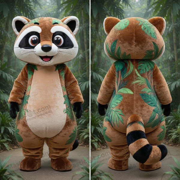 Golden Brown Cartoon Civet Mascot - Masticot.com
