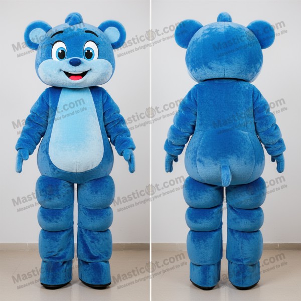 Azure Cartoonish Stilt Walker Mascot - Masticot.com