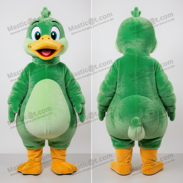 Emerald Green Padded Goose Mascot - Masticot.com