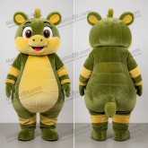 Olive rounded quagga mascot - Masticot.com