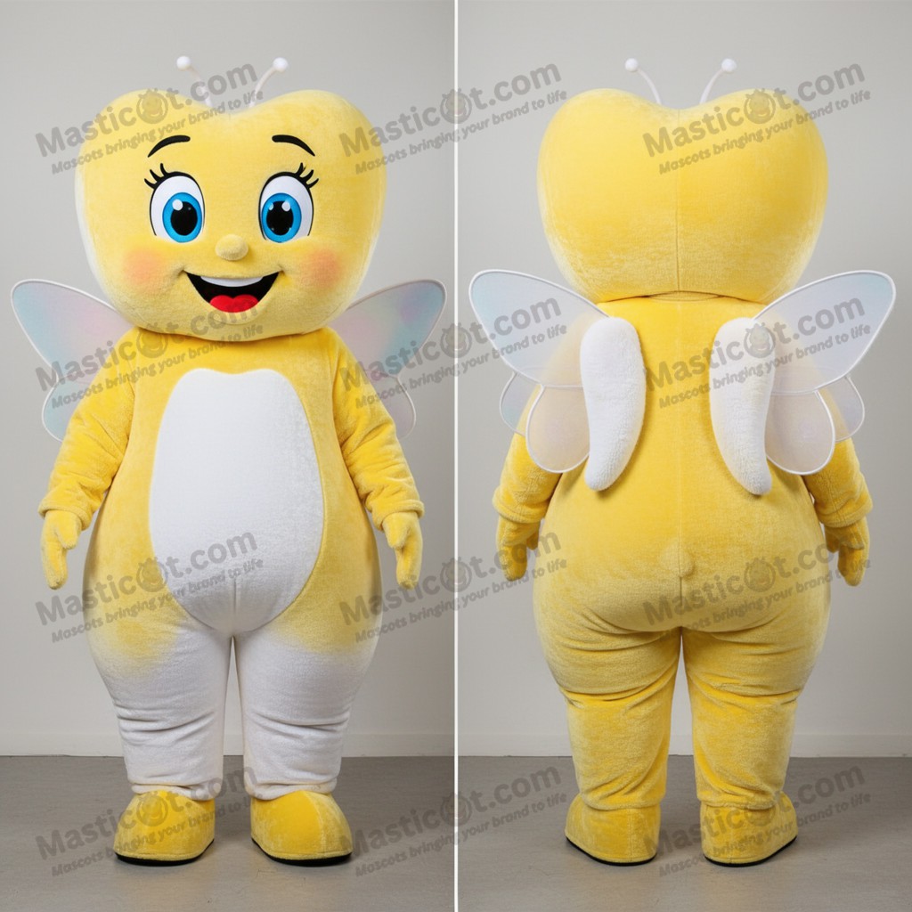 Goldflügel Zahnfeen Maskottchen - Masticot.com