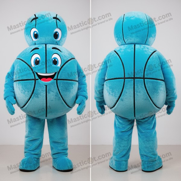 Cyan Rund Basketball Bold Mascot - Masticot.com