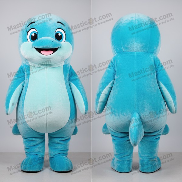 Cyan rund stellars søko mascot - Masticot.com