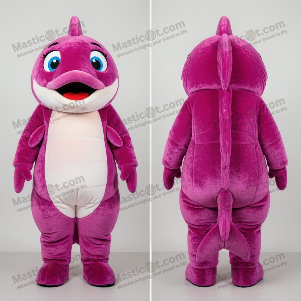 Magenta Fløyelslaks Maskot - Masticot.com