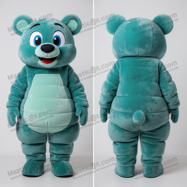 Teal bubbling goulash mascot - Masticot.com