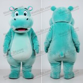 Turkis bredskuldret flodheste-maskot - Flodhest - MASTICOT_8388 - Masticot.com