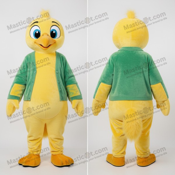 Gul elegant albatrossmaskot - Masticot.com