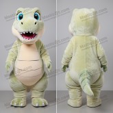 Cream tinted wide smile t rex mascot - Masticot.com