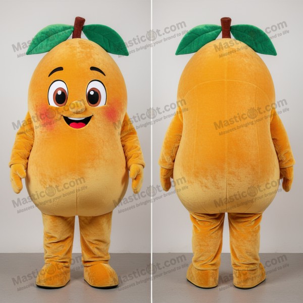 Mascota de mango grande color amarillo dorado - Masticot.com