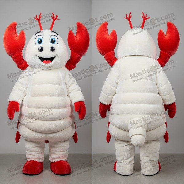 Crimson plush lobster mascot - Masticot.com