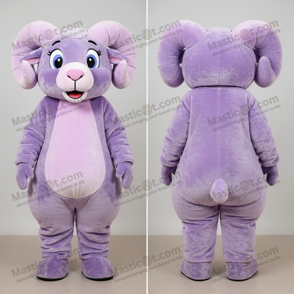 Lavendelaktig sammetslen ramsmaskot - Ram - MASTICOT_8509 - Masticot.com
