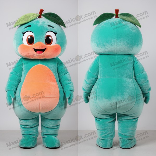 Disfraz de mascota color albaricoque con detalles en