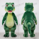 Forest green friendly deinonychus mascot - Masticot.com