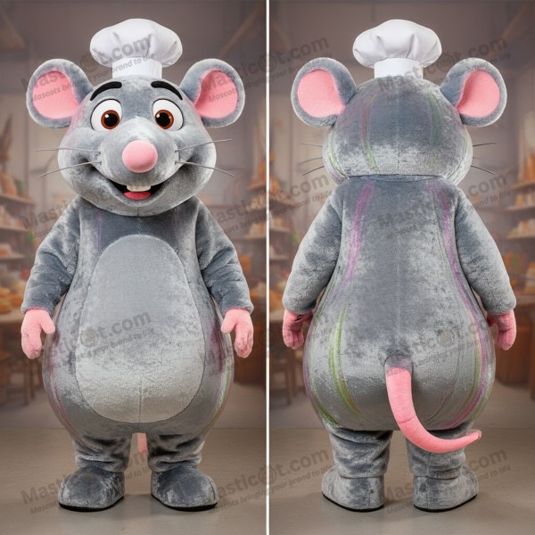Silver sleek ratatouille mascot - Masticot.com