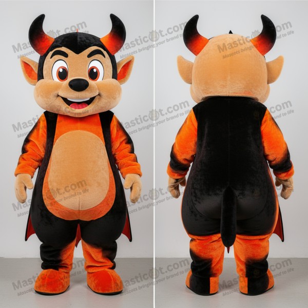 Crimson plush devil mascot - Masticot.com