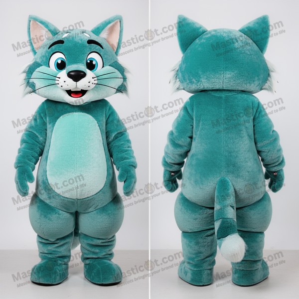 Blaue Plüsch-Bobcat-Maskottchen - Masticot.com