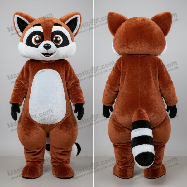 Rust orange expressive lemur mascot - Masticot.com