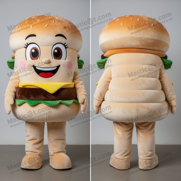 Kremaktig og myk burger-maskot - Masticot.com