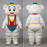 Hvit balanserende tightrope walker maskot - Masticot.com