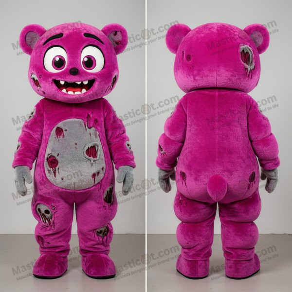 Magenta rounded undead mascot - Masticot.com