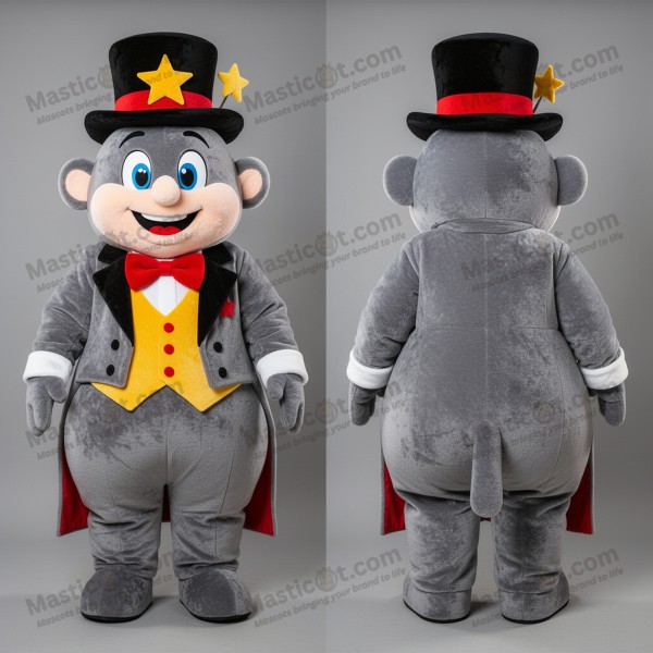 Mascotă magician gri fantezist - Masticot.com