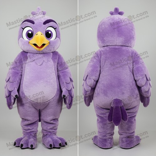 Lavender broad winged hawk mascot - Masticot.com