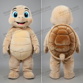 Beige velvety turtle mascot - Masticot.com