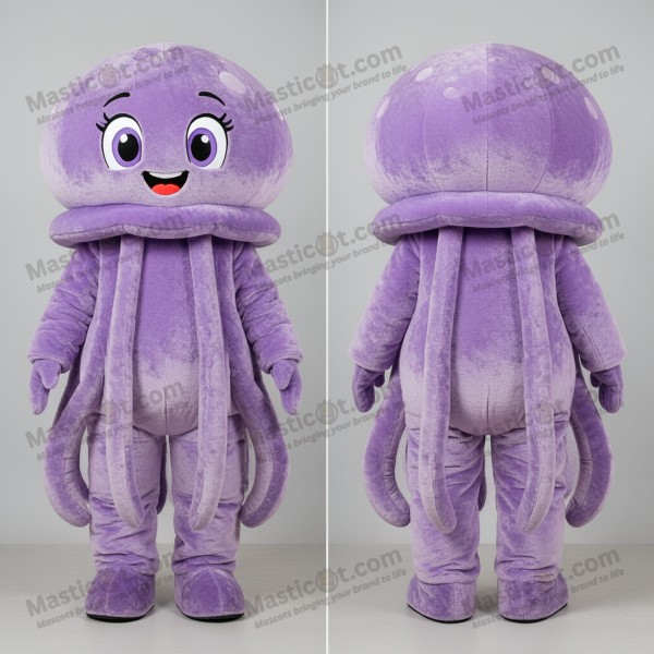 Lavendelplusshjelmfisk-maskot - Masticot.com