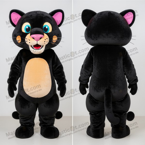 Ebony sleek puma mascot - Masticot.com