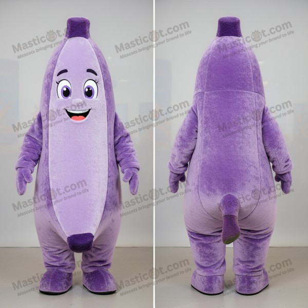 Mascota de plátano aterciopelado color lavanda -