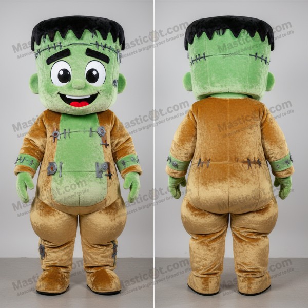 Écharpe scintillante en couches style Frankenstein mascotte