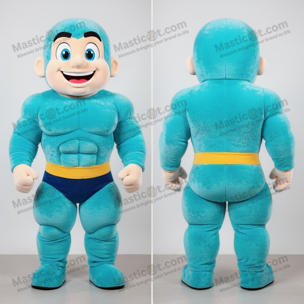 Cyan sterkemann maskot - Masticot.com