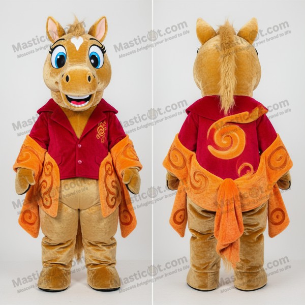 Golden fleece broad shouldered mare mascot - Masticot.com