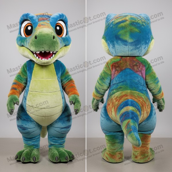 Jungle Green Kartonowy Mascot Utahraptor - Masticot.com