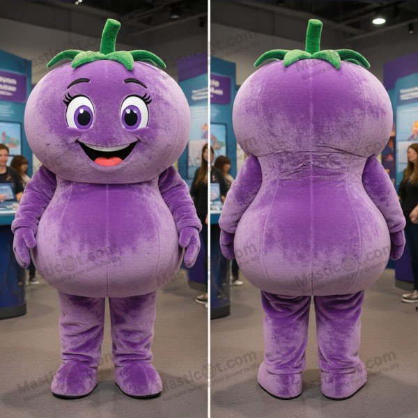 Lilakový sametový Tomáček - maskot - Masticot.com