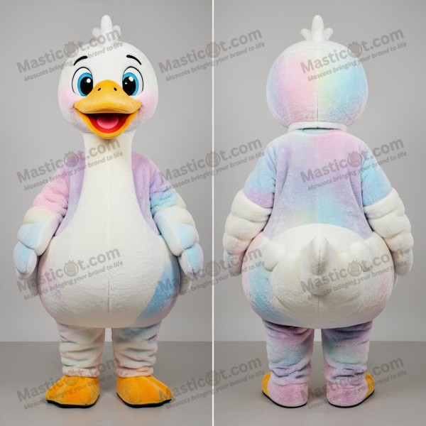 Navy Blue Velveteen Swans Mascot - Masticot.com