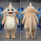 Beige Rounded Ray Mascot - Masticot.com
