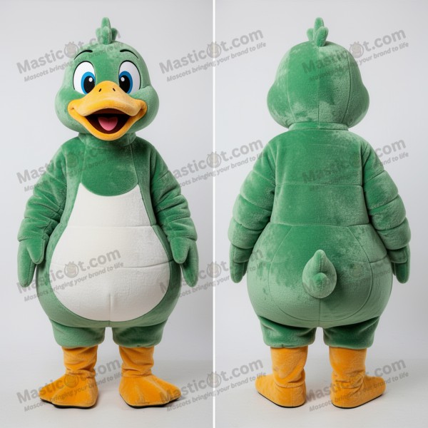 Emerald Green Friendly Geese Mascot - Masticot.com