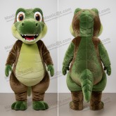 Olive Cartoon Allosaurus-Maskottchen - Masticot.com