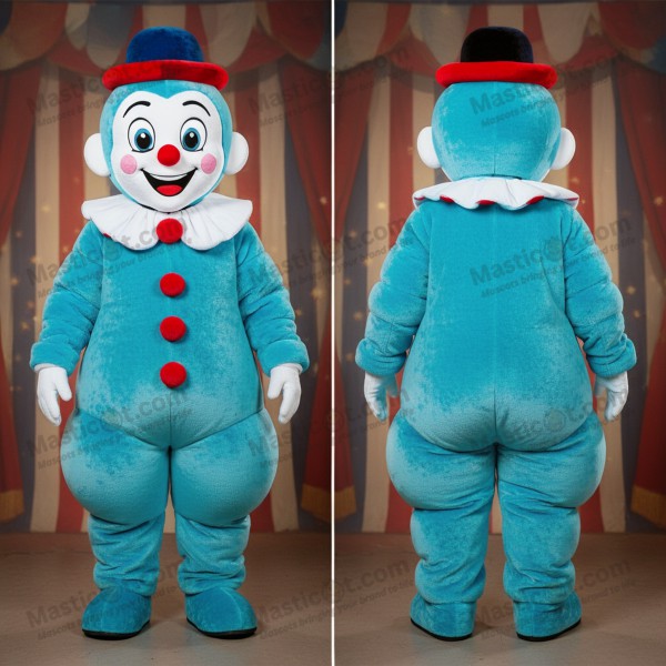 Cyan Velvety Mime Maskot - Masticot.com